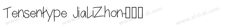 Tensentype JiaLiZhon字体转换